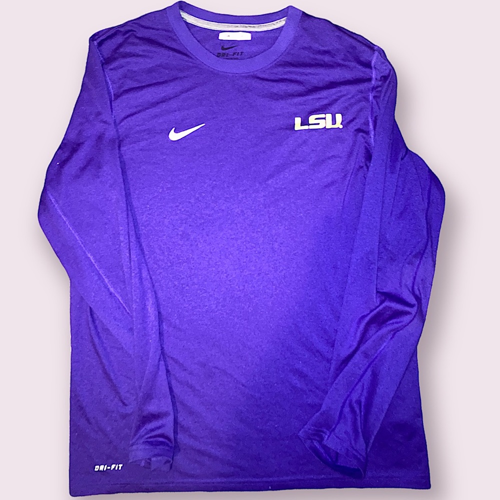 Men’s Team Issue LSU Dri-Fit Nike Long sleeve Tee
